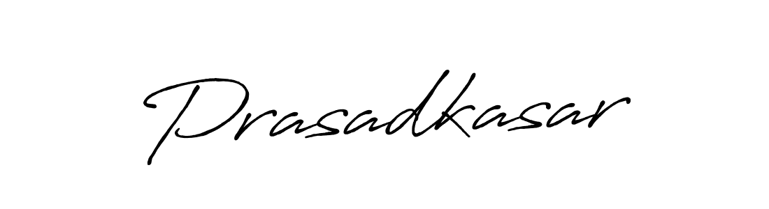 Make a beautiful signature design for name Prasadkasar. With this signature (Antro_Vectra_Bolder) style, you can create a handwritten signature for free. Prasadkasar signature style 7 images and pictures png
