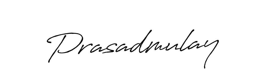 How to make Prasadmulay name signature. Use Antro_Vectra_Bolder style for creating short signs online. This is the latest handwritten sign. Prasadmulay signature style 7 images and pictures png