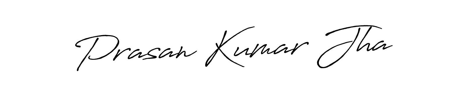 The best way (Antro_Vectra_Bolder) to make a short signature is to pick only two or three words in your name. The name Prasan Kumar Jha include a total of six letters. For converting this name. Prasan Kumar Jha signature style 7 images and pictures png