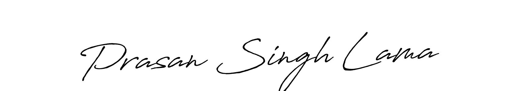 Also we have Prasan Singh Lama name is the best signature style. Create professional handwritten signature collection using Antro_Vectra_Bolder autograph style. Prasan Singh Lama signature style 7 images and pictures png