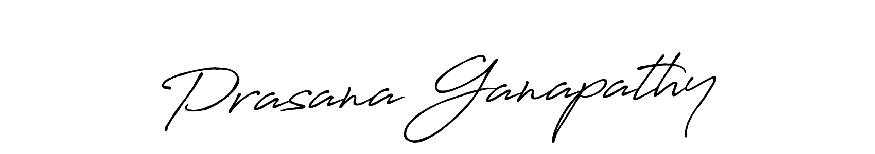 Make a beautiful signature design for name Prasana Ganapathy. With this signature (Antro_Vectra_Bolder) style, you can create a handwritten signature for free. Prasana Ganapathy signature style 7 images and pictures png