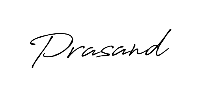 Make a beautiful signature design for name Prasand. With this signature (Antro_Vectra_Bolder) style, you can create a handwritten signature for free. Prasand signature style 7 images and pictures png