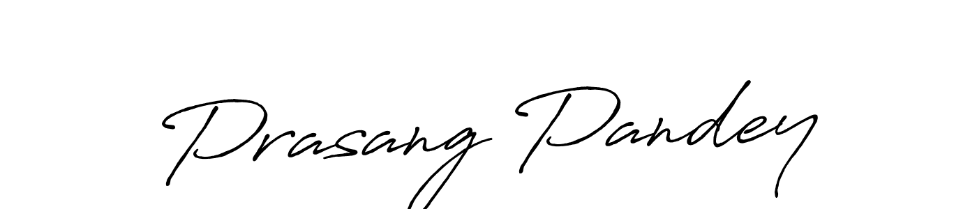Also we have Prasang Pandey name is the best signature style. Create professional handwritten signature collection using Antro_Vectra_Bolder autograph style. Prasang Pandey signature style 7 images and pictures png