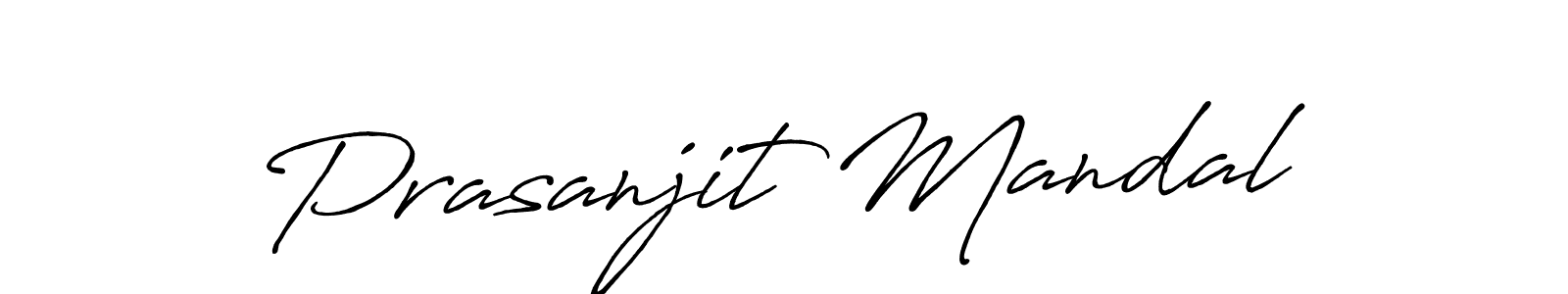 Make a beautiful signature design for name Prasanjit Mandal. With this signature (Antro_Vectra_Bolder) style, you can create a handwritten signature for free. Prasanjit Mandal signature style 7 images and pictures png