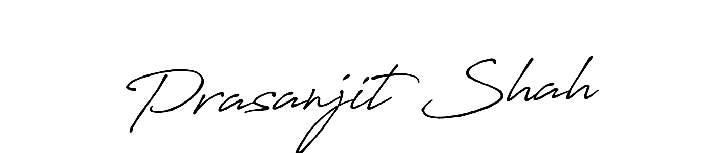 You should practise on your own different ways (Antro_Vectra_Bolder) to write your name (Prasanjit Shah) in signature. don't let someone else do it for you. Prasanjit Shah signature style 7 images and pictures png