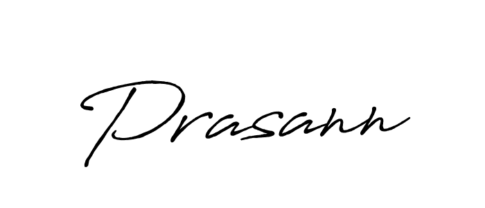 Also we have Prasann name is the best signature style. Create professional handwritten signature collection using Antro_Vectra_Bolder autograph style. Prasann signature style 7 images and pictures png