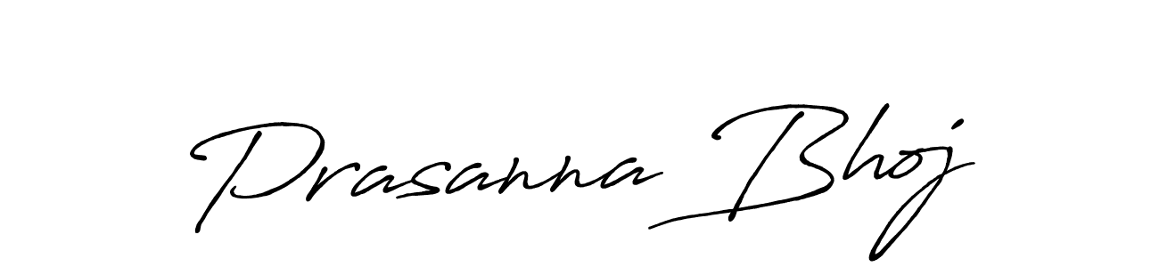 Prasanna Bhoj stylish signature style. Best Handwritten Sign (Antro_Vectra_Bolder) for my name. Handwritten Signature Collection Ideas for my name Prasanna Bhoj. Prasanna Bhoj signature style 7 images and pictures png