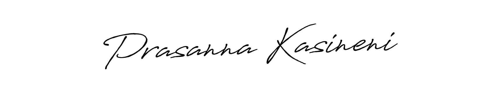 How to make Prasanna Kasineni name signature. Use Antro_Vectra_Bolder style for creating short signs online. This is the latest handwritten sign. Prasanna Kasineni signature style 7 images and pictures png