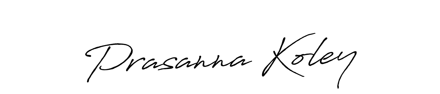 Make a beautiful signature design for name Prasanna Koley. Use this online signature maker to create a handwritten signature for free. Prasanna Koley signature style 7 images and pictures png