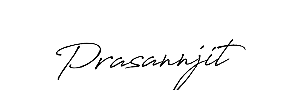 Make a beautiful signature design for name Prasannjit. With this signature (Antro_Vectra_Bolder) style, you can create a handwritten signature for free. Prasannjit signature style 7 images and pictures png