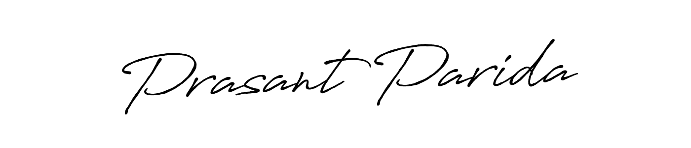 Design your own signature with our free online signature maker. With this signature software, you can create a handwritten (Antro_Vectra_Bolder) signature for name Prasant Parida. Prasant Parida signature style 7 images and pictures png