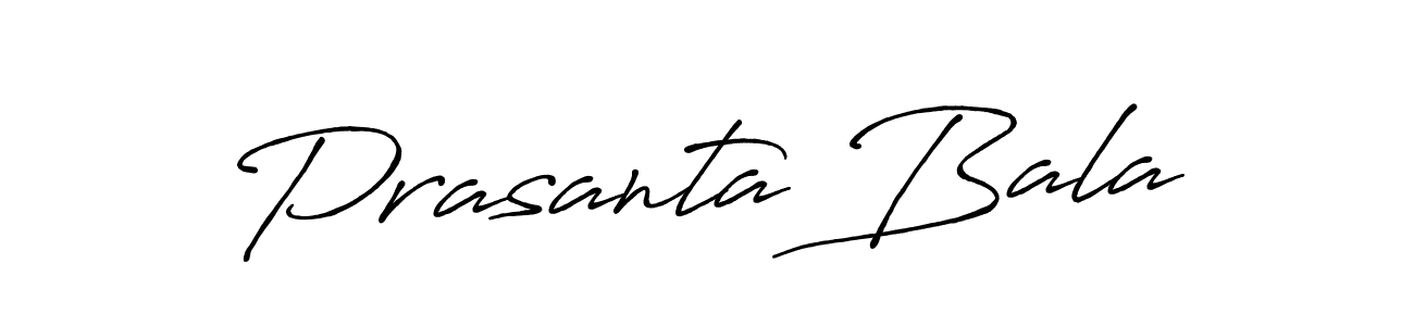 Create a beautiful signature design for name Prasanta Bala. With this signature (Antro_Vectra_Bolder) fonts, you can make a handwritten signature for free. Prasanta Bala signature style 7 images and pictures png