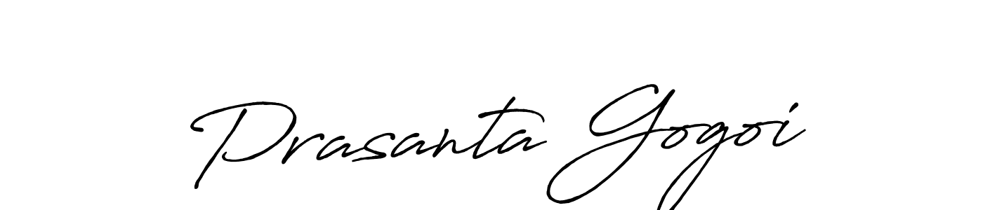 Design your own signature with our free online signature maker. With this signature software, you can create a handwritten (Antro_Vectra_Bolder) signature for name Prasanta Gogoi. Prasanta Gogoi signature style 7 images and pictures png