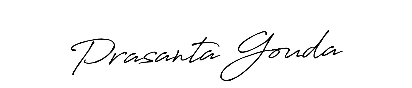 Prasanta Gouda stylish signature style. Best Handwritten Sign (Antro_Vectra_Bolder) for my name. Handwritten Signature Collection Ideas for my name Prasanta Gouda. Prasanta Gouda signature style 7 images and pictures png