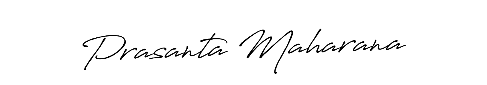 Make a beautiful signature design for name Prasanta Maharana. With this signature (Antro_Vectra_Bolder) style, you can create a handwritten signature for free. Prasanta Maharana signature style 7 images and pictures png