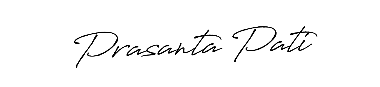 Use a signature maker to create a handwritten signature online. With this signature software, you can design (Antro_Vectra_Bolder) your own signature for name Prasanta Pati. Prasanta Pati signature style 7 images and pictures png