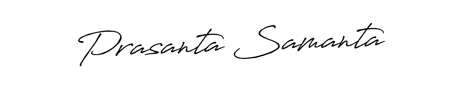 Make a beautiful signature design for name Prasanta Samanta. With this signature (Antro_Vectra_Bolder) style, you can create a handwritten signature for free. Prasanta Samanta signature style 7 images and pictures png