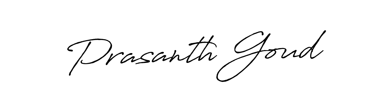 Design your own signature with our free online signature maker. With this signature software, you can create a handwritten (Antro_Vectra_Bolder) signature for name Prasanth Goud. Prasanth Goud signature style 7 images and pictures png