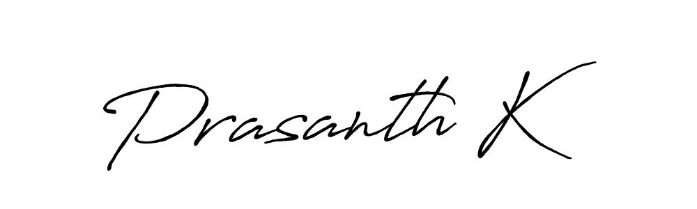 Make a beautiful signature design for name Prasanth K. Use this online signature maker to create a handwritten signature for free. Prasanth K signature style 7 images and pictures png