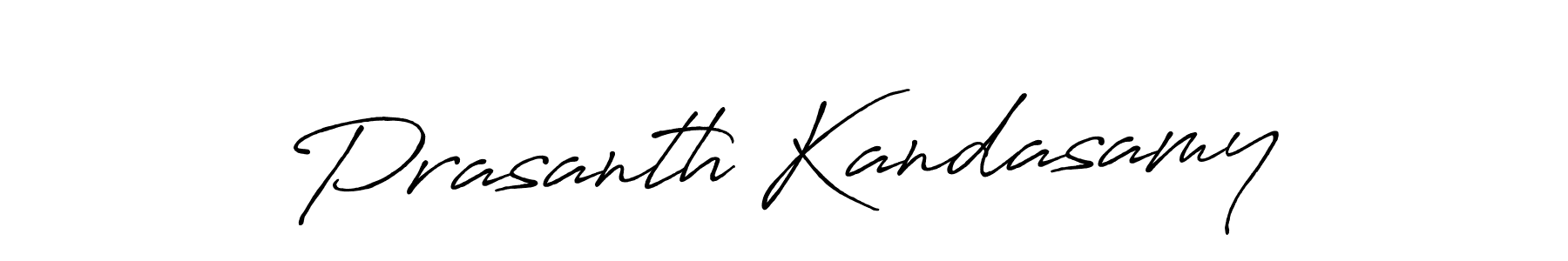 How to make Prasanth Kandasamy name signature. Use Antro_Vectra_Bolder style for creating short signs online. This is the latest handwritten sign. Prasanth Kandasamy signature style 7 images and pictures png