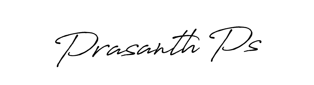 How to make Prasanth Ps signature? Antro_Vectra_Bolder is a professional autograph style. Create handwritten signature for Prasanth Ps name. Prasanth Ps signature style 7 images and pictures png