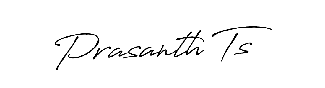 Make a beautiful signature design for name Prasanth Ts. With this signature (Antro_Vectra_Bolder) style, you can create a handwritten signature for free. Prasanth Ts signature style 7 images and pictures png