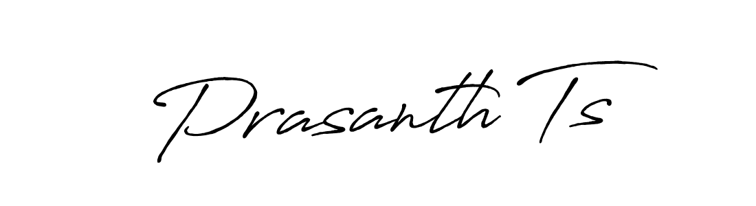 Make a beautiful signature design for name Prasanth Ts. With this signature (Antro_Vectra_Bolder) style, you can create a handwritten signature for free. Prasanth Ts signature style 7 images and pictures png