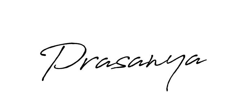 Prasanya stylish signature style. Best Handwritten Sign (Antro_Vectra_Bolder) for my name. Handwritten Signature Collection Ideas for my name Prasanya. Prasanya signature style 7 images and pictures png