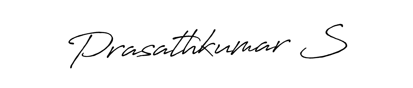 Use a signature maker to create a handwritten signature online. With this signature software, you can design (Antro_Vectra_Bolder) your own signature for name Prasathkumar S. Prasathkumar S signature style 7 images and pictures png