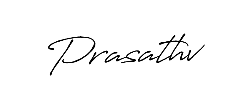 Design your own signature with our free online signature maker. With this signature software, you can create a handwritten (Antro_Vectra_Bolder) signature for name Prasathv. Prasathv signature style 7 images and pictures png