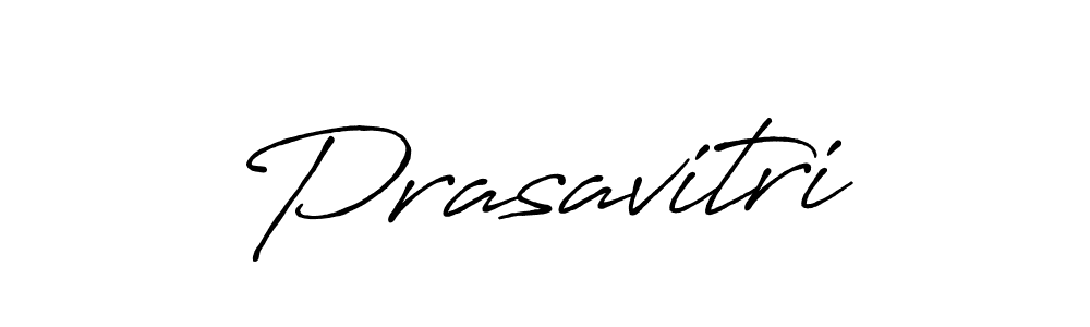 Make a beautiful signature design for name Prasavitri. With this signature (Antro_Vectra_Bolder) style, you can create a handwritten signature for free. Prasavitri signature style 7 images and pictures png