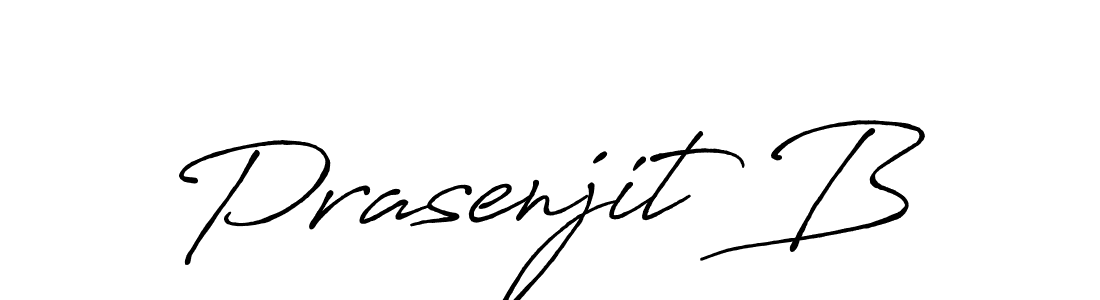 Design your own signature with our free online signature maker. With this signature software, you can create a handwritten (Antro_Vectra_Bolder) signature for name Prasenjit B. Prasenjit B signature style 7 images and pictures png