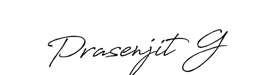 How to make Prasenjit G signature? Antro_Vectra_Bolder is a professional autograph style. Create handwritten signature for Prasenjit G name. Prasenjit G signature style 7 images and pictures png