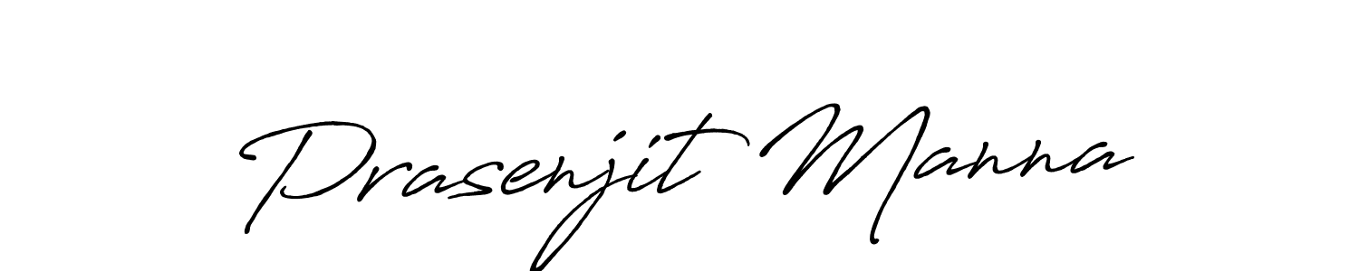 Design your own signature with our free online signature maker. With this signature software, you can create a handwritten (Antro_Vectra_Bolder) signature for name Prasenjit Manna. Prasenjit Manna signature style 7 images and pictures png