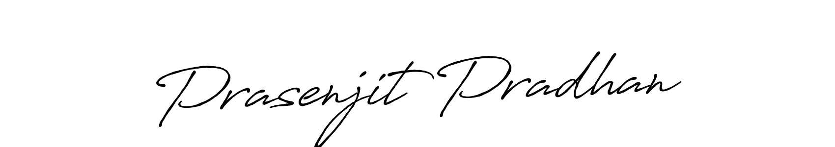 Create a beautiful signature design for name Prasenjit Pradhan. With this signature (Antro_Vectra_Bolder) fonts, you can make a handwritten signature for free. Prasenjit Pradhan signature style 7 images and pictures png