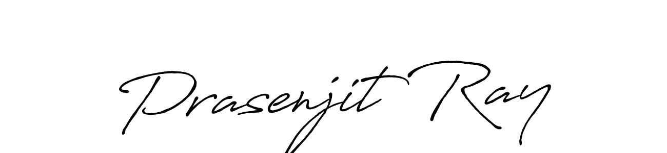 Prasenjit Ray stylish signature style. Best Handwritten Sign (Antro_Vectra_Bolder) for my name. Handwritten Signature Collection Ideas for my name Prasenjit Ray. Prasenjit Ray signature style 7 images and pictures png