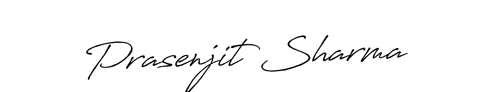 How to make Prasenjit Sharma signature? Antro_Vectra_Bolder is a professional autograph style. Create handwritten signature for Prasenjit Sharma name. Prasenjit Sharma signature style 7 images and pictures png