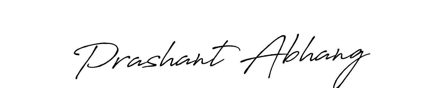 It looks lik you need a new signature style for name Prashant Abhang. Design unique handwritten (Antro_Vectra_Bolder) signature with our free signature maker in just a few clicks. Prashant Abhang signature style 7 images and pictures png