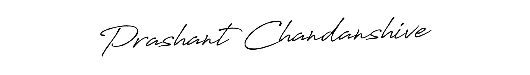 How to make Prashant Chandanshive name signature. Use Antro_Vectra_Bolder style for creating short signs online. This is the latest handwritten sign. Prashant Chandanshive signature style 7 images and pictures png