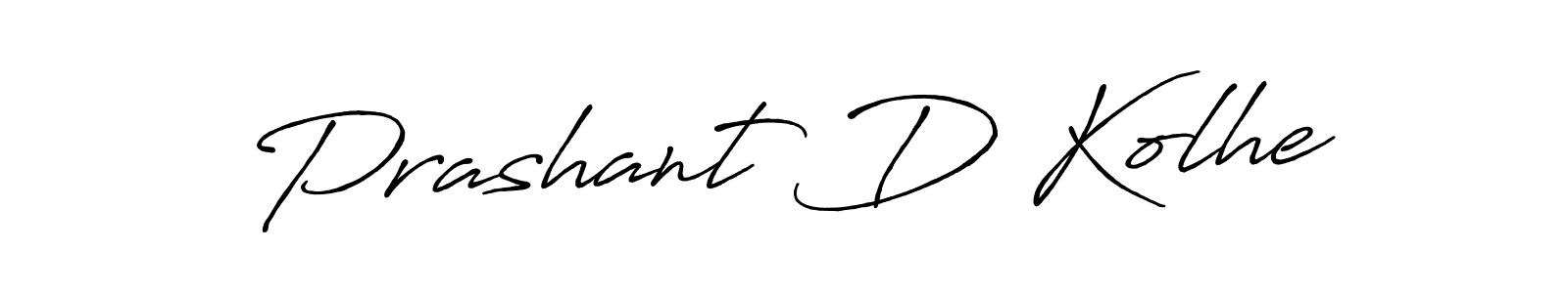 Use a signature maker to create a handwritten signature online. With this signature software, you can design (Antro_Vectra_Bolder) your own signature for name Prashant D Kolhe. Prashant D Kolhe signature style 7 images and pictures png