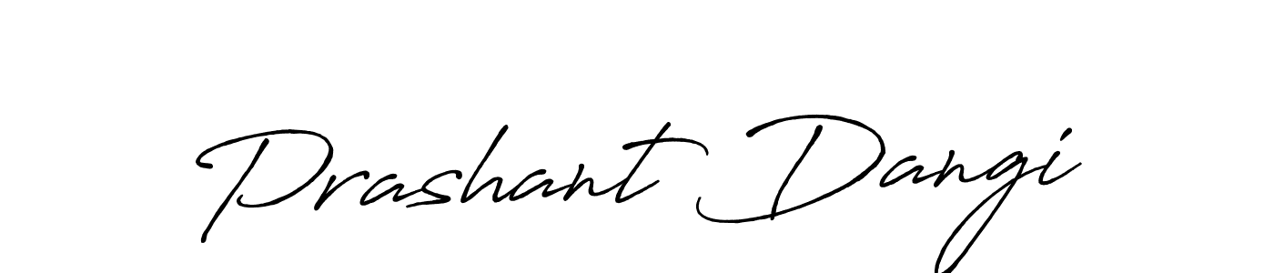 Prashant Dangi stylish signature style. Best Handwritten Sign (Antro_Vectra_Bolder) for my name. Handwritten Signature Collection Ideas for my name Prashant Dangi. Prashant Dangi signature style 7 images and pictures png