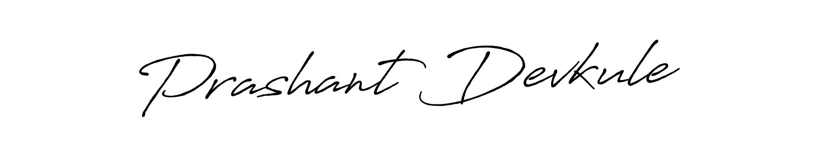 Create a beautiful signature design for name Prashant Devkule. With this signature (Antro_Vectra_Bolder) fonts, you can make a handwritten signature for free. Prashant Devkule signature style 7 images and pictures png