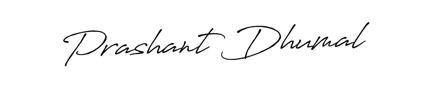 The best way (Antro_Vectra_Bolder) to make a short signature is to pick only two or three words in your name. The name Prashant Dhumal include a total of six letters. For converting this name. Prashant Dhumal signature style 7 images and pictures png