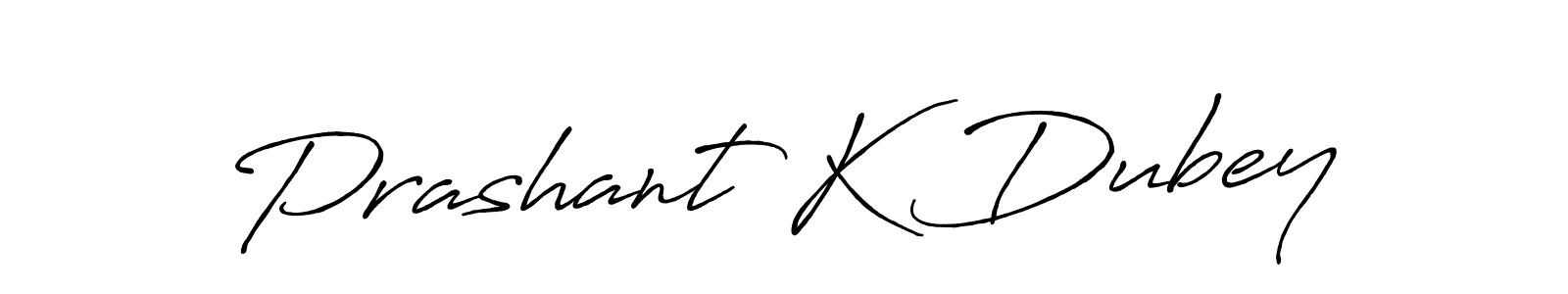 Make a beautiful signature design for name Prashant K Dubey. With this signature (Antro_Vectra_Bolder) style, you can create a handwritten signature for free. Prashant K Dubey signature style 7 images and pictures png