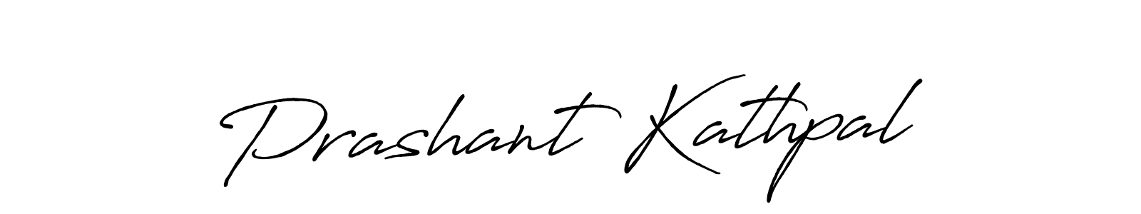 Design your own signature with our free online signature maker. With this signature software, you can create a handwritten (Antro_Vectra_Bolder) signature for name Prashant Kathpal. Prashant Kathpal signature style 7 images and pictures png