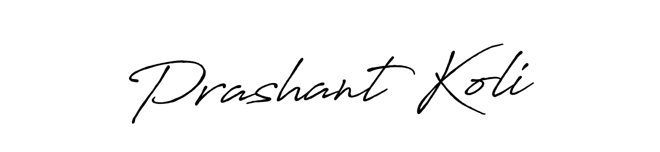 Also we have Prashant Koli name is the best signature style. Create professional handwritten signature collection using Antro_Vectra_Bolder autograph style. Prashant Koli signature style 7 images and pictures png