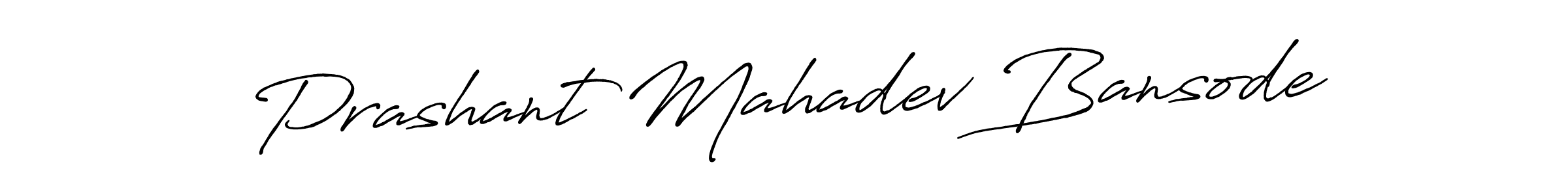 Design your own signature with our free online signature maker. With this signature software, you can create a handwritten (Antro_Vectra_Bolder) signature for name Prashant Mahadev Bansode. Prashant Mahadev Bansode signature style 7 images and pictures png