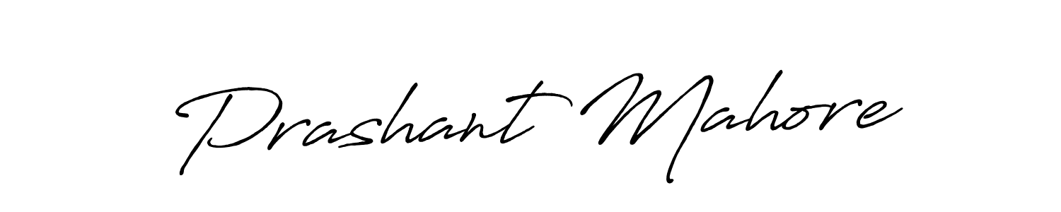 Also we have Prashant Mahore name is the best signature style. Create professional handwritten signature collection using Antro_Vectra_Bolder autograph style. Prashant Mahore signature style 7 images and pictures png