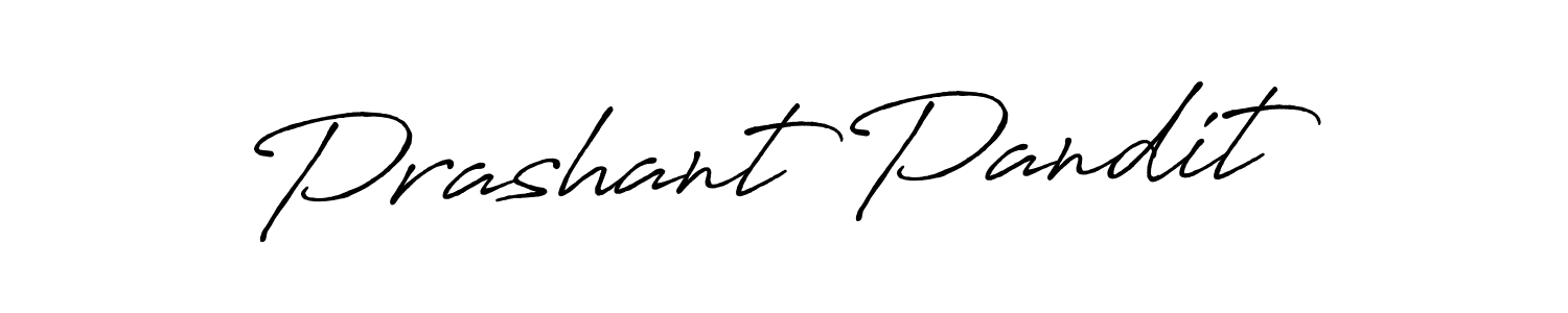 Also we have Prashant Pandit name is the best signature style. Create professional handwritten signature collection using Antro_Vectra_Bolder autograph style. Prashant Pandit signature style 7 images and pictures png