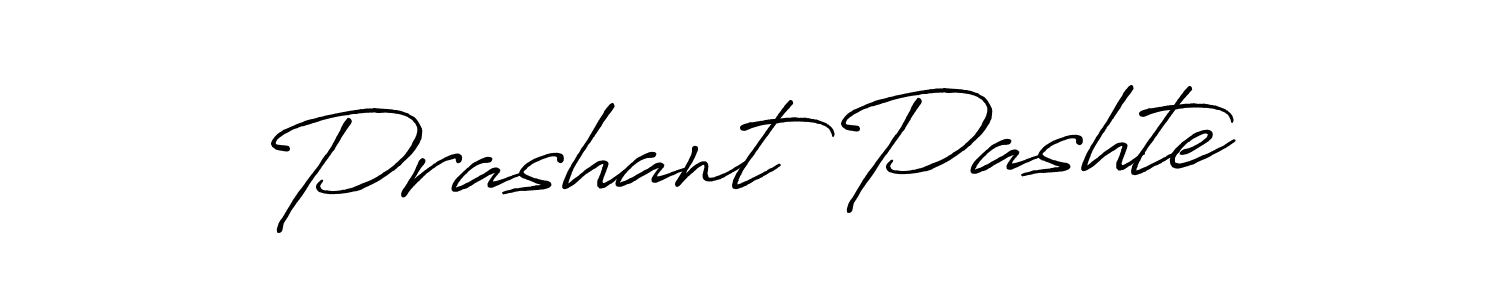 Make a beautiful signature design for name Prashant Pashte. With this signature (Antro_Vectra_Bolder) style, you can create a handwritten signature for free. Prashant Pashte signature style 7 images and pictures png